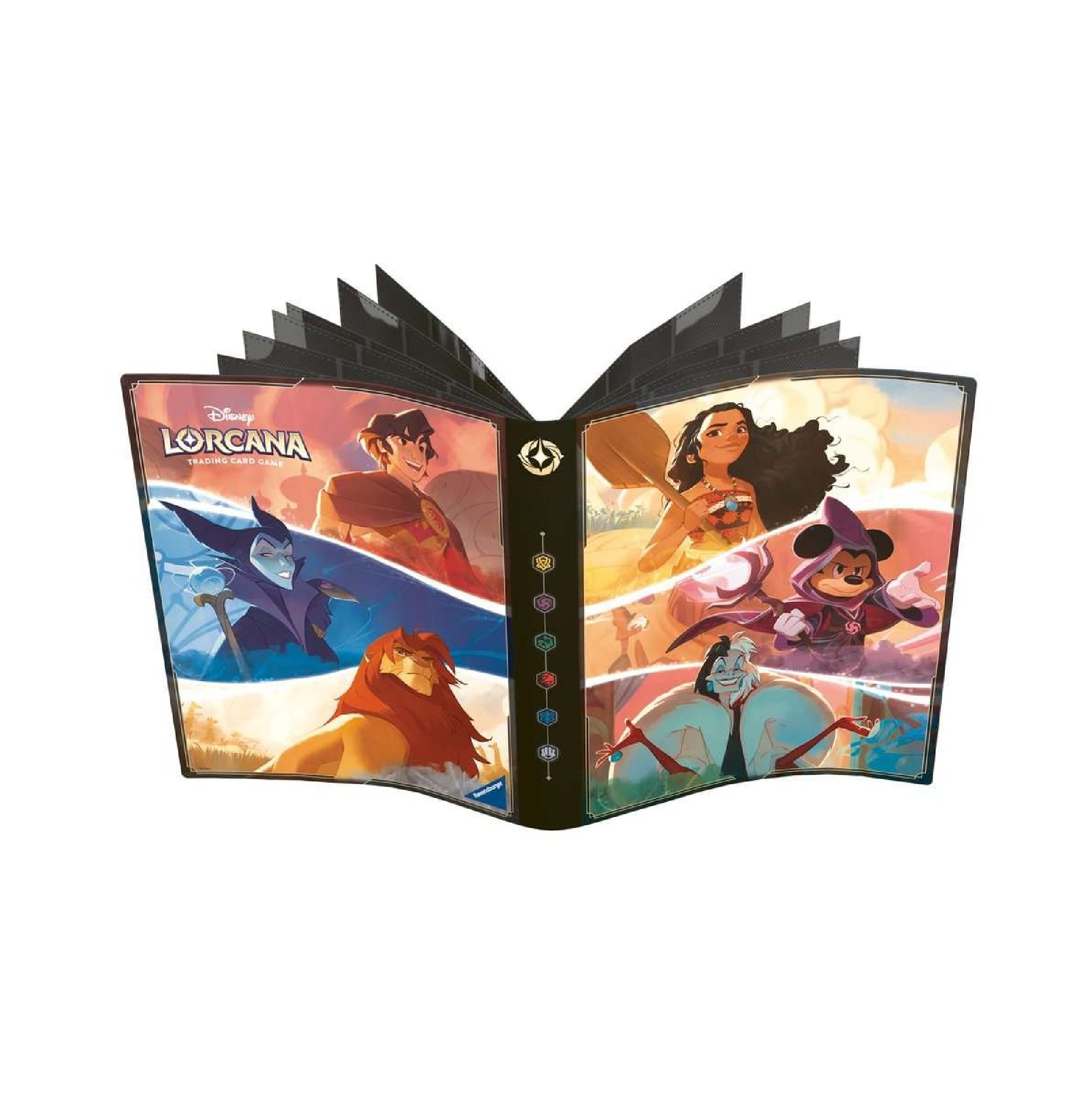 Disney Lorcana Sammelalbum Micky, Vaiana, Cruella De Vil