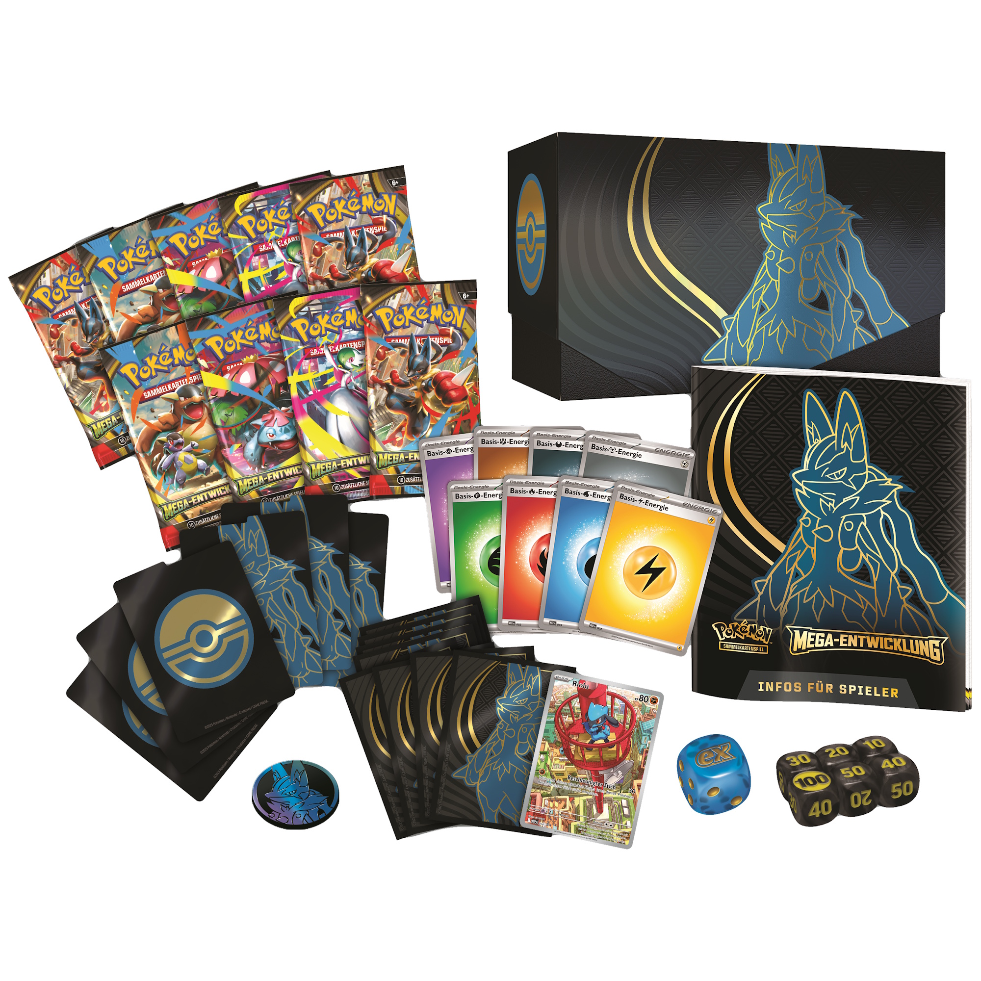 Pokemon Mega-Entwicklung ME01 Top Trainer Box Mega Lucario (Deutsch)