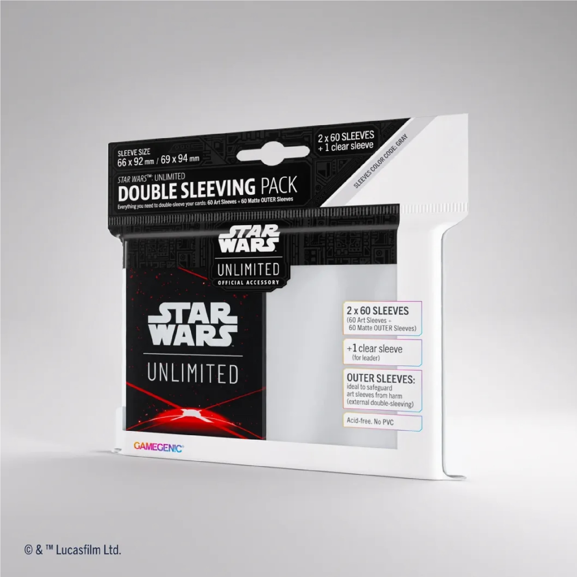 Gamegenic Star Wars: Unlimited Art Sleeves Double Sleeving Pack Space Red