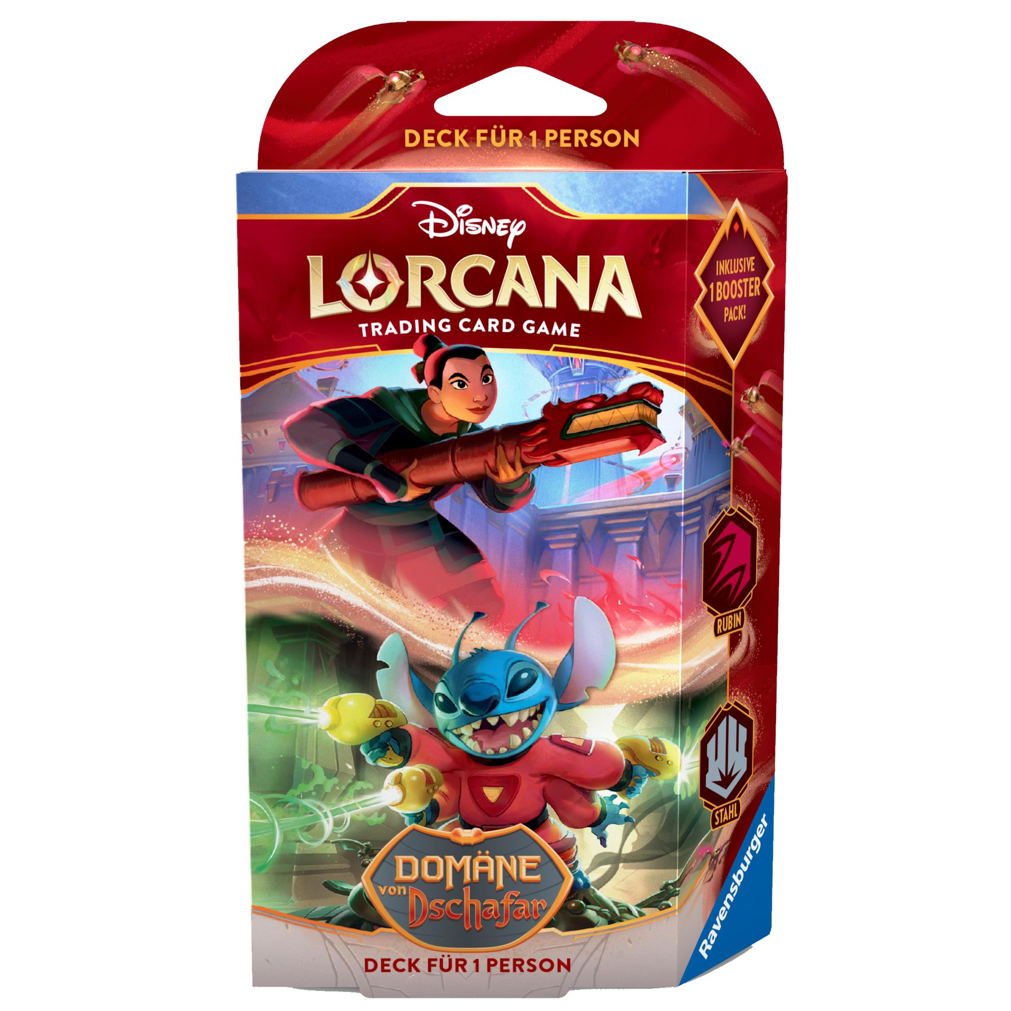 Disney Lorcana - Domäne von Dschafar - Starter Rubin & Stahl (Deutsch)