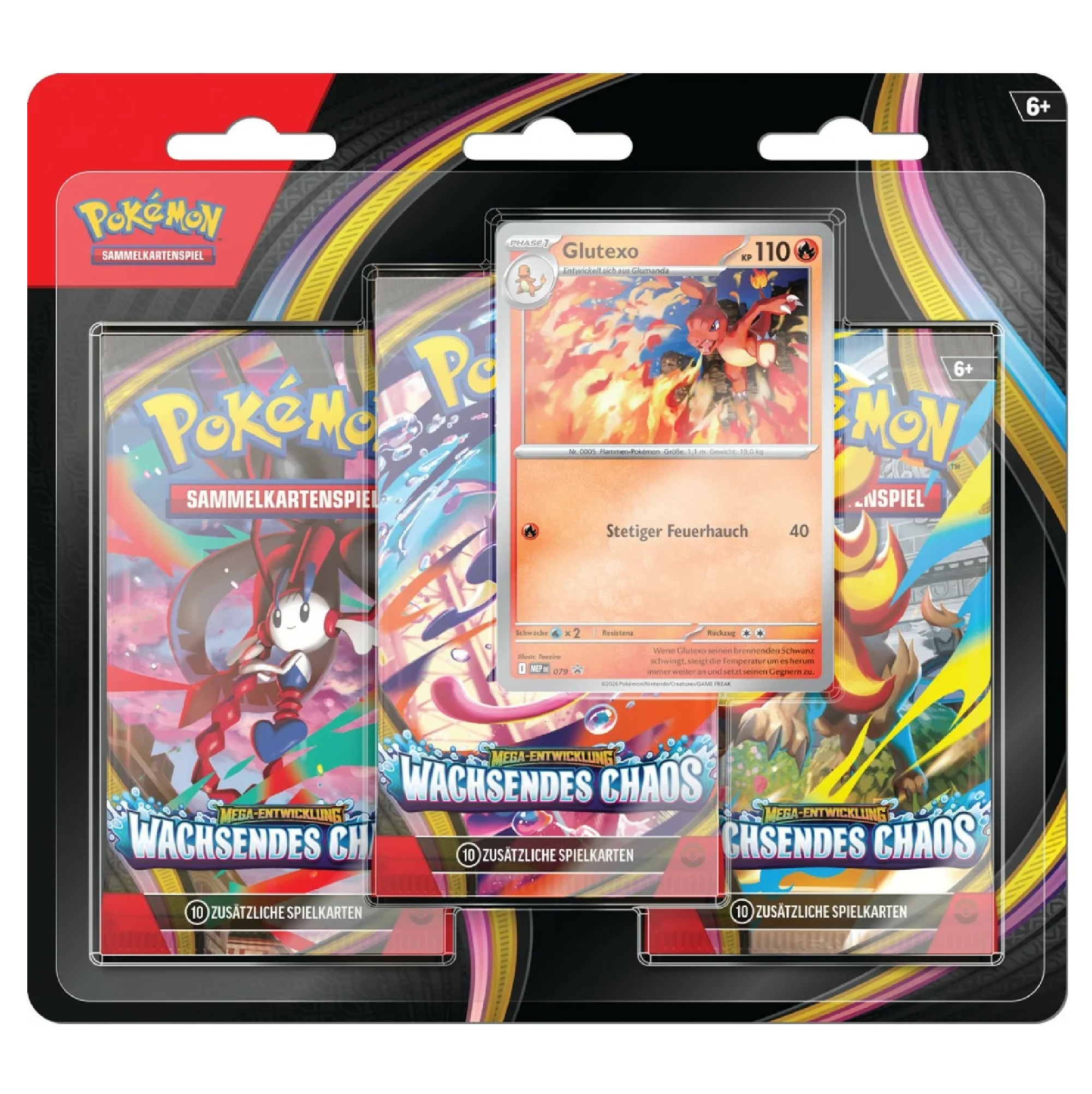 Pokemon - Mega-Entwicklung - Wachsendes Chaos - 3er Blister (Deutsch)